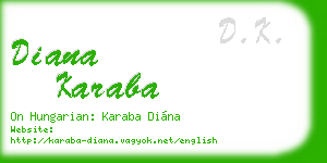 diana karaba business card